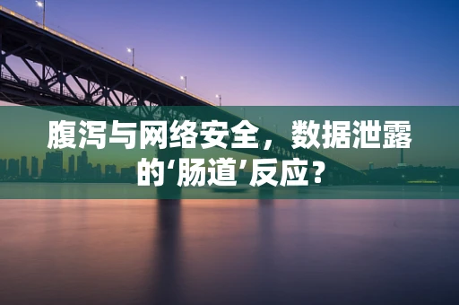腹泻与网络安全，数据泄露的‘肠道’反应？