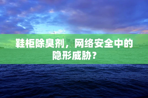 鞋柜除臭剂，网络安全中的隐形威胁？