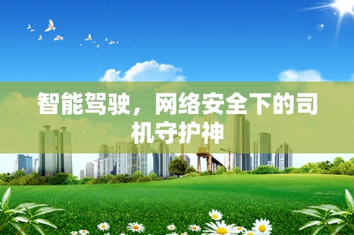 智能驾驶，网络安全下的司机守护神