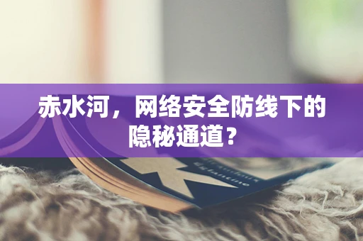 赤水河，网络安全防线下的隐秘通道？