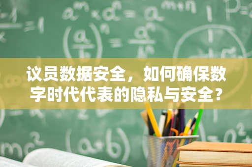 议员数据安全，如何确保数字时代代表的隐私与安全？