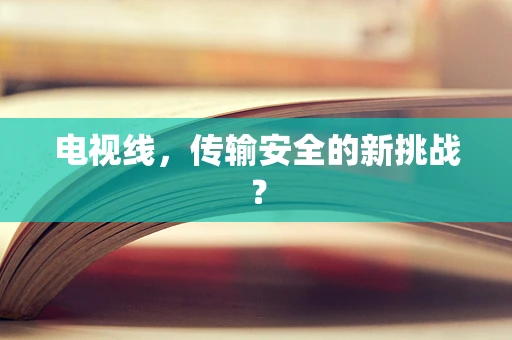 电视线，传输安全的新挑战？