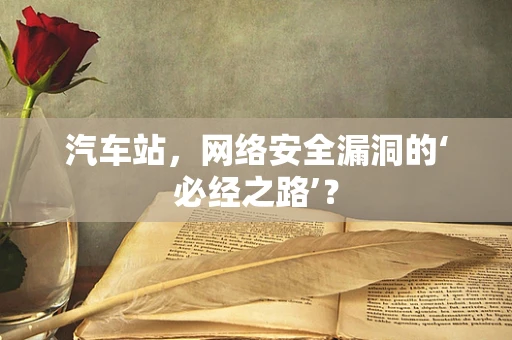 汽车站，网络安全漏洞的‘必经之路’？