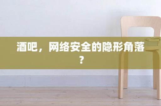 酒吧，网络安全的隐形角落？