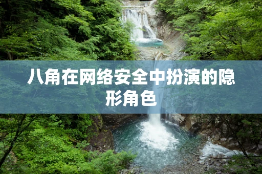 八角在网络安全中扮演的隐形角色