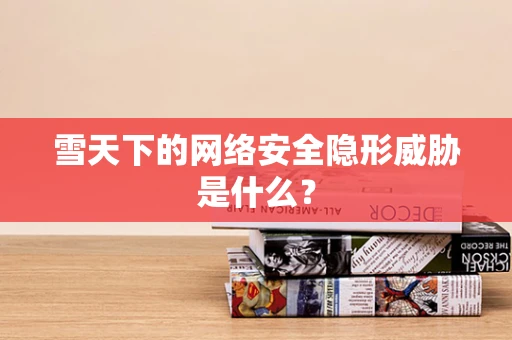 雪天下的网络安全隐形威胁是什么？