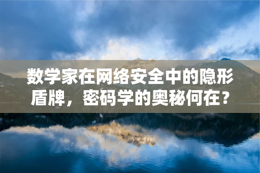 数学家在网络安全中的隐形盾牌，密码学的奥秘何在？
