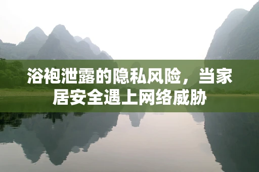 浴袍泄露的隐私风险，当家居安全遇上网络威胁