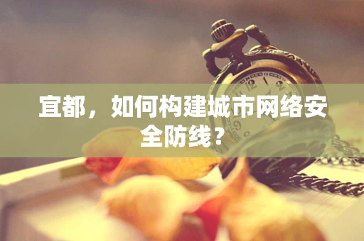 宜都，如何构建城市网络安全防线？