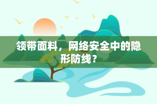 领带面料，网络安全中的隐形防线？