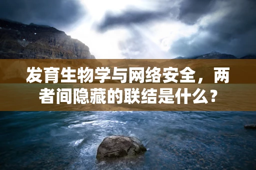 发育生物学与网络安全，两者间隐藏的联结是什么？