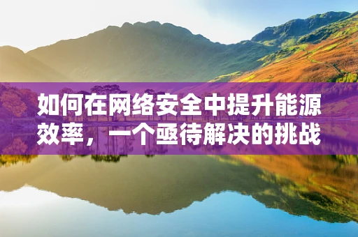 如何在网络安全中提升能源效率，一个亟待解决的挑战？