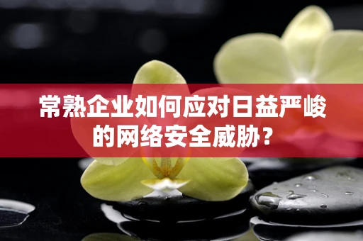 常熟企业如何应对日益严峻的网络安全威胁？