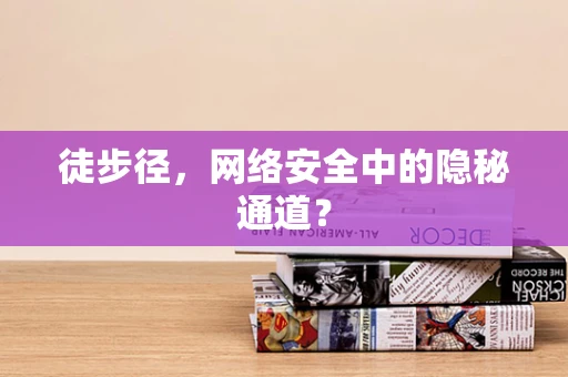 徒步径，网络安全中的隐秘通道？