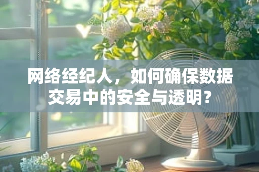 网络经纪人，如何确保数据交易中的安全与透明？