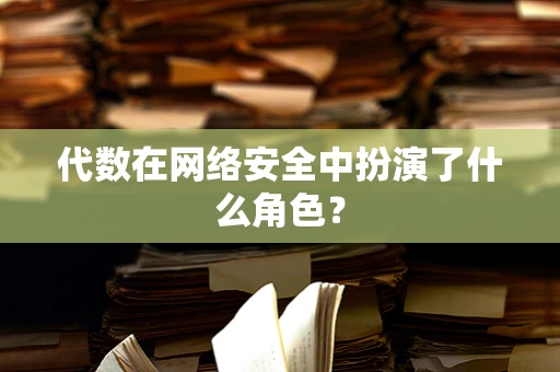 代数在网络安全中扮演了什么角色？