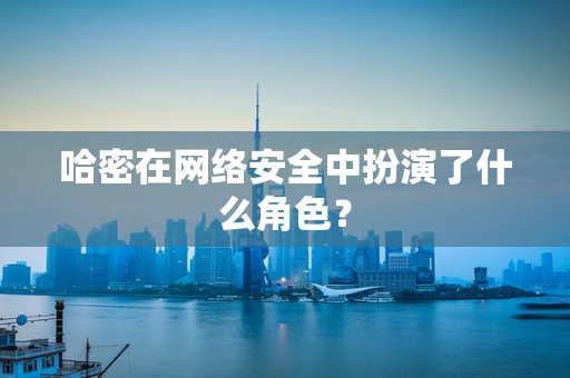 哈密在网络安全中扮演了什么角色？