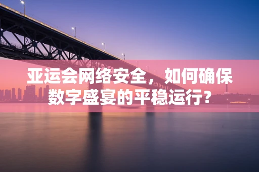 亚运会网络安全，如何确保数字盛宴的平稳运行？