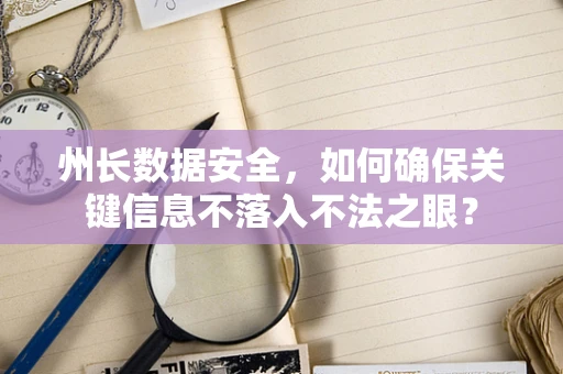 州长数据安全，如何确保关键信息不落入不法之眼？