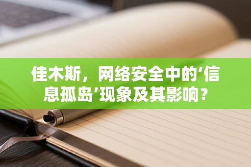 佳木斯，网络安全中的‘信息孤岛’现象及其影响？