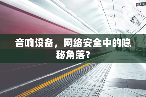 音响设备，网络安全中的隐秘角落？