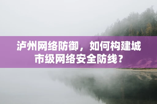 泸州网络防御，如何构建城市级网络安全防线？