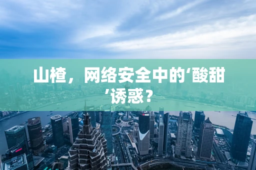 山楂，网络安全中的‘酸甜’诱惑？