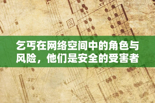 乞丐在网络空间中的角色与风险，他们是安全的受害者还是潜在的威胁？