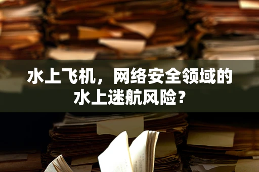 水上飞机，网络安全领域的水上迷航风险？