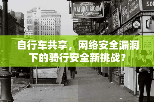 自行车共享，网络安全漏洞下的骑行安全新挑战？
