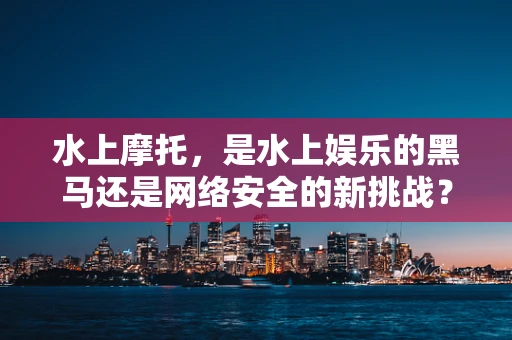 水上摩托，是水上娱乐的黑马还是网络安全的新挑战？
