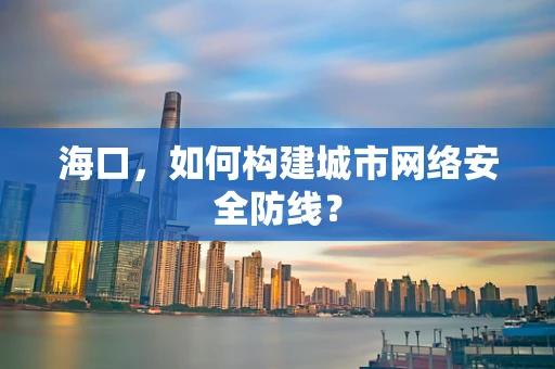 海口，如何构建城市网络安全防线？