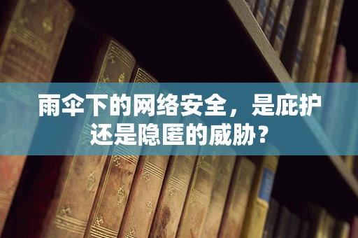 雨伞下的网络安全，是庇护还是隐匿的威胁？