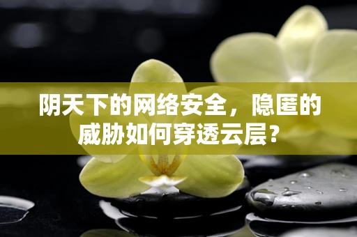 阴天下的网络安全，隐匿的威胁如何穿透云层？