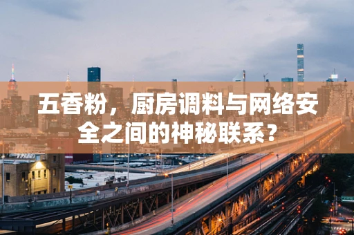 五香粉，厨房调料与网络安全之间的神秘联系？
