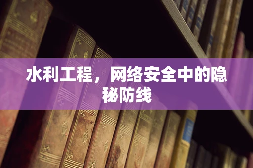 水利工程，网络安全中的隐秘防线