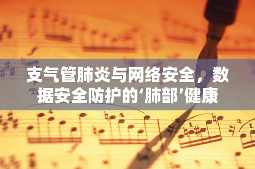 支气管肺炎与网络安全，数据安全防护的‘肺部’健康