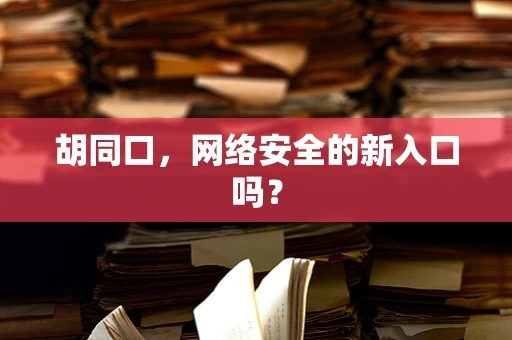 胡同口，网络安全的新入口吗？