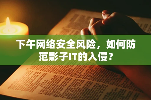 下午网络安全风险，如何防范影子IT的入侵？