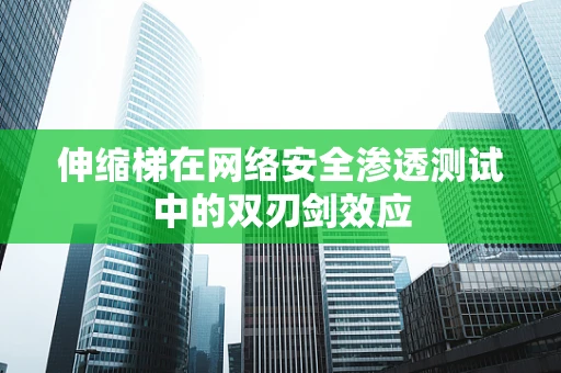 伸缩梯在网络安全渗透测试中的双刃剑效应