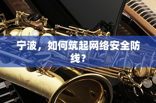 宁波，如何筑起网络安全防线？