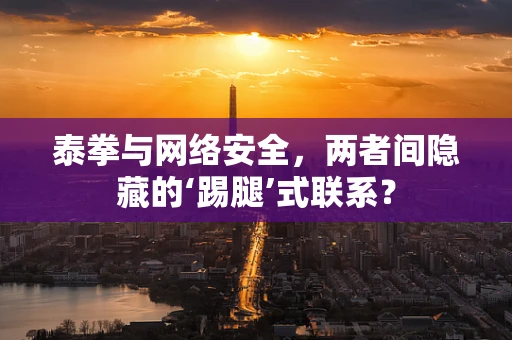 泰拳与网络安全，两者间隐藏的‘踢腿’式联系？