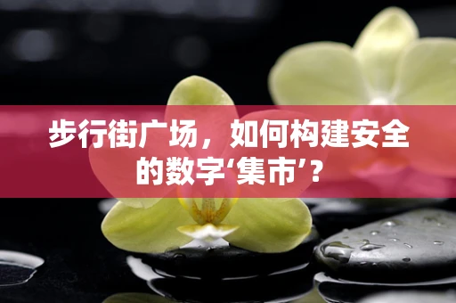 步行街广场，如何构建安全的数字‘集市’？