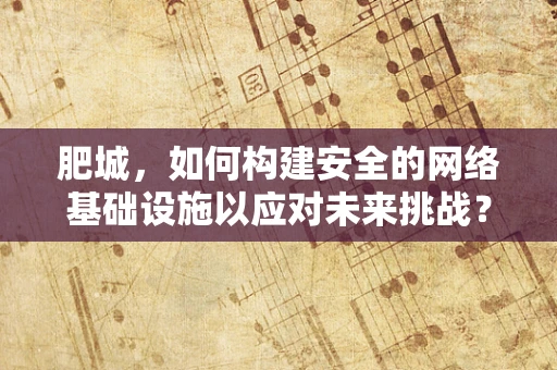 肥城，如何构建安全的网络基础设施以应对未来挑战？