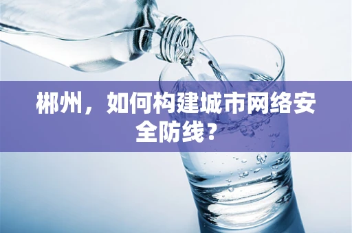 郴州，如何构建城市网络安全防线？