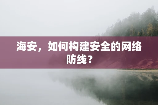 海安，如何构建安全的网络防线？