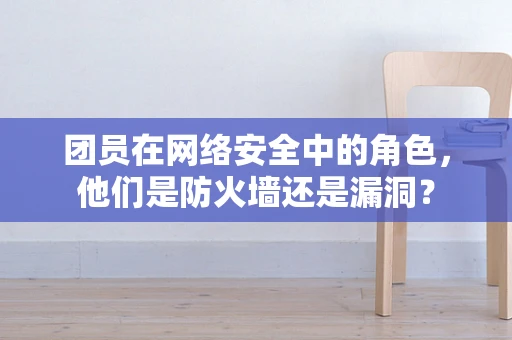 团员在网络安全中的角色，他们是防火墙还是漏洞？