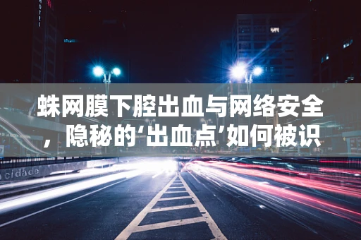 蛛网膜下腔出血与网络安全，隐秘的‘出血点’如何被识别？