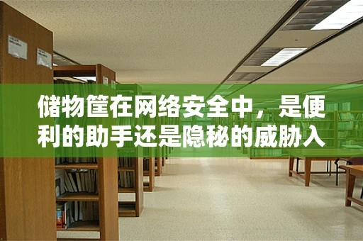 储物筐在网络安全中，是便利的助手还是隐秘的威胁入口？