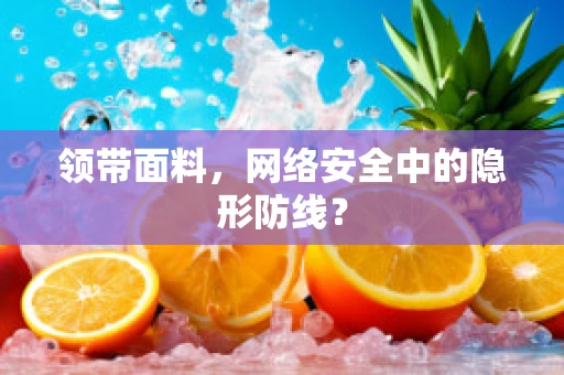 领带面料，网络安全中的隐形防线？